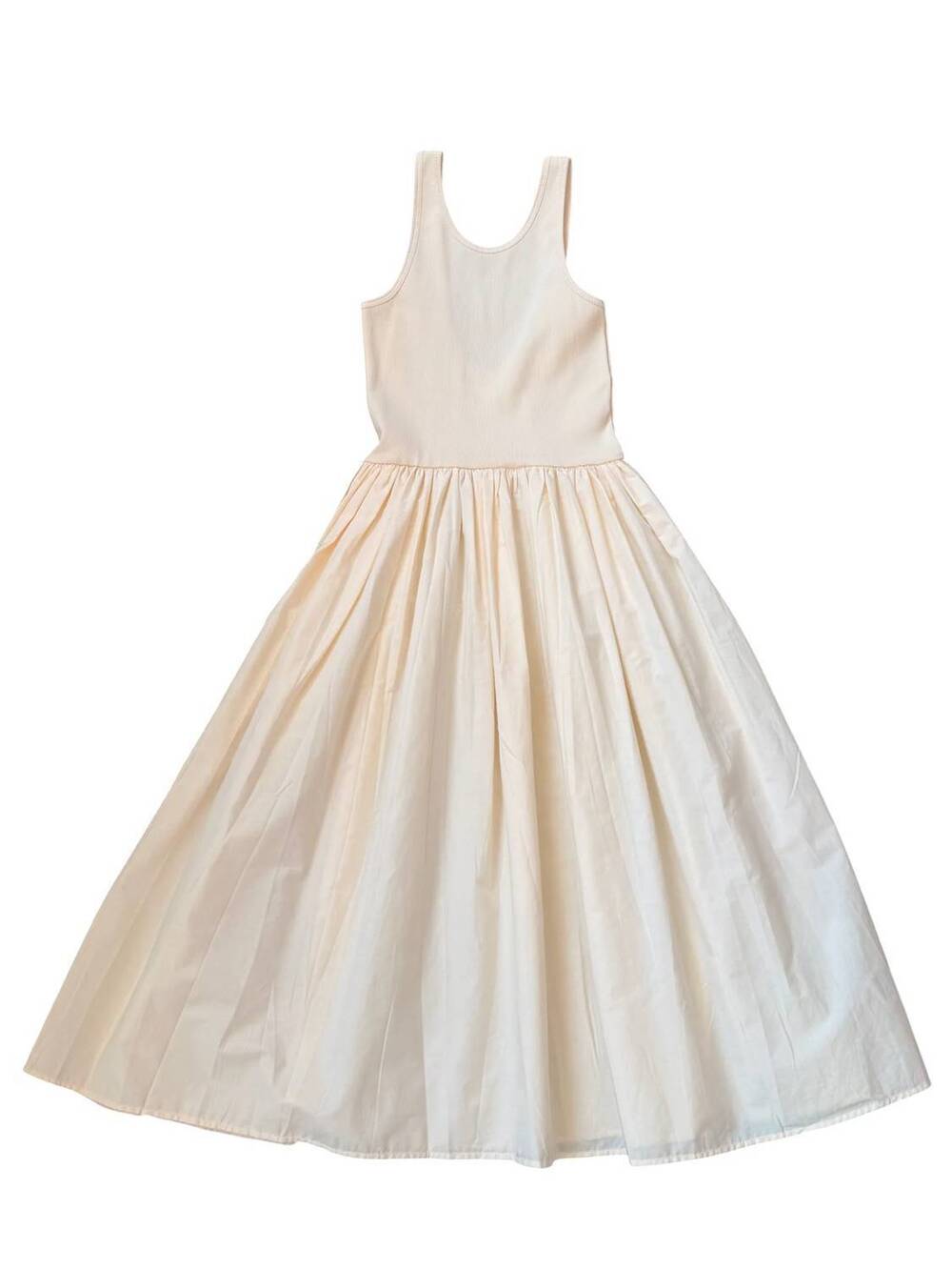 NEW MOLO girls corella mixed-media dress in ivory